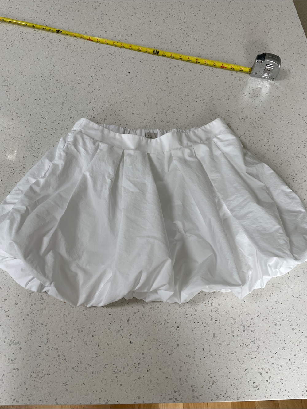 a new day White Bubble Skirt